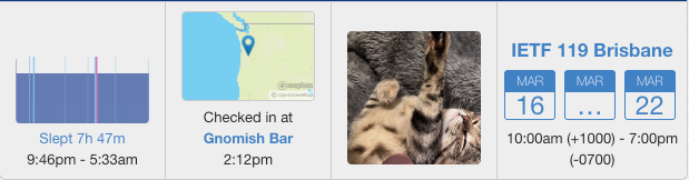 Aaron Parecki's Sleep Stats